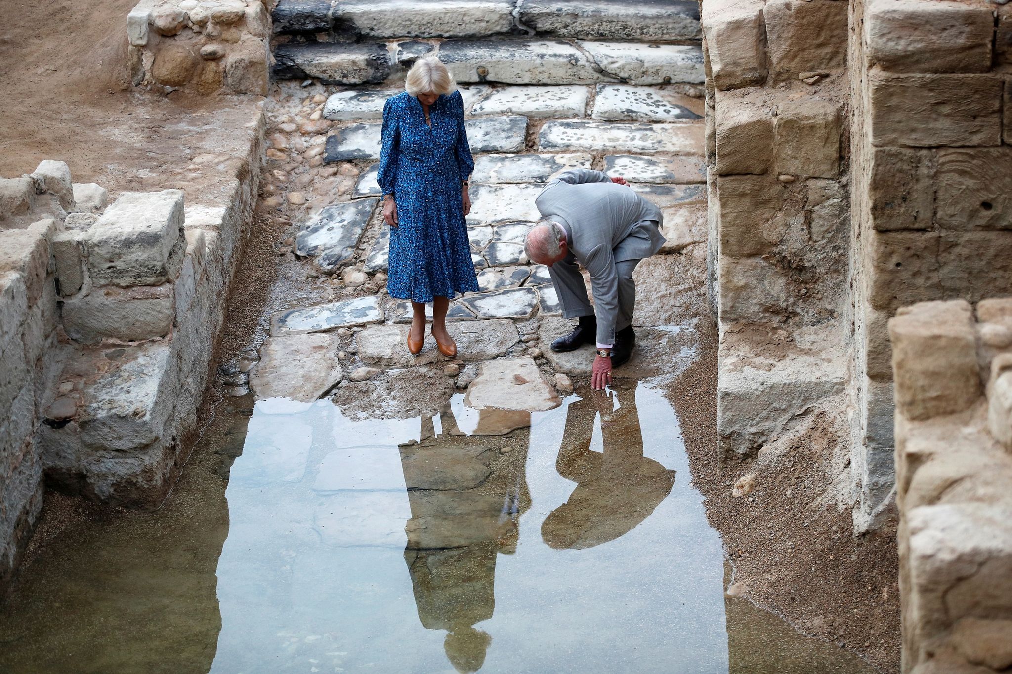 Charles und Camilla in Jordanien