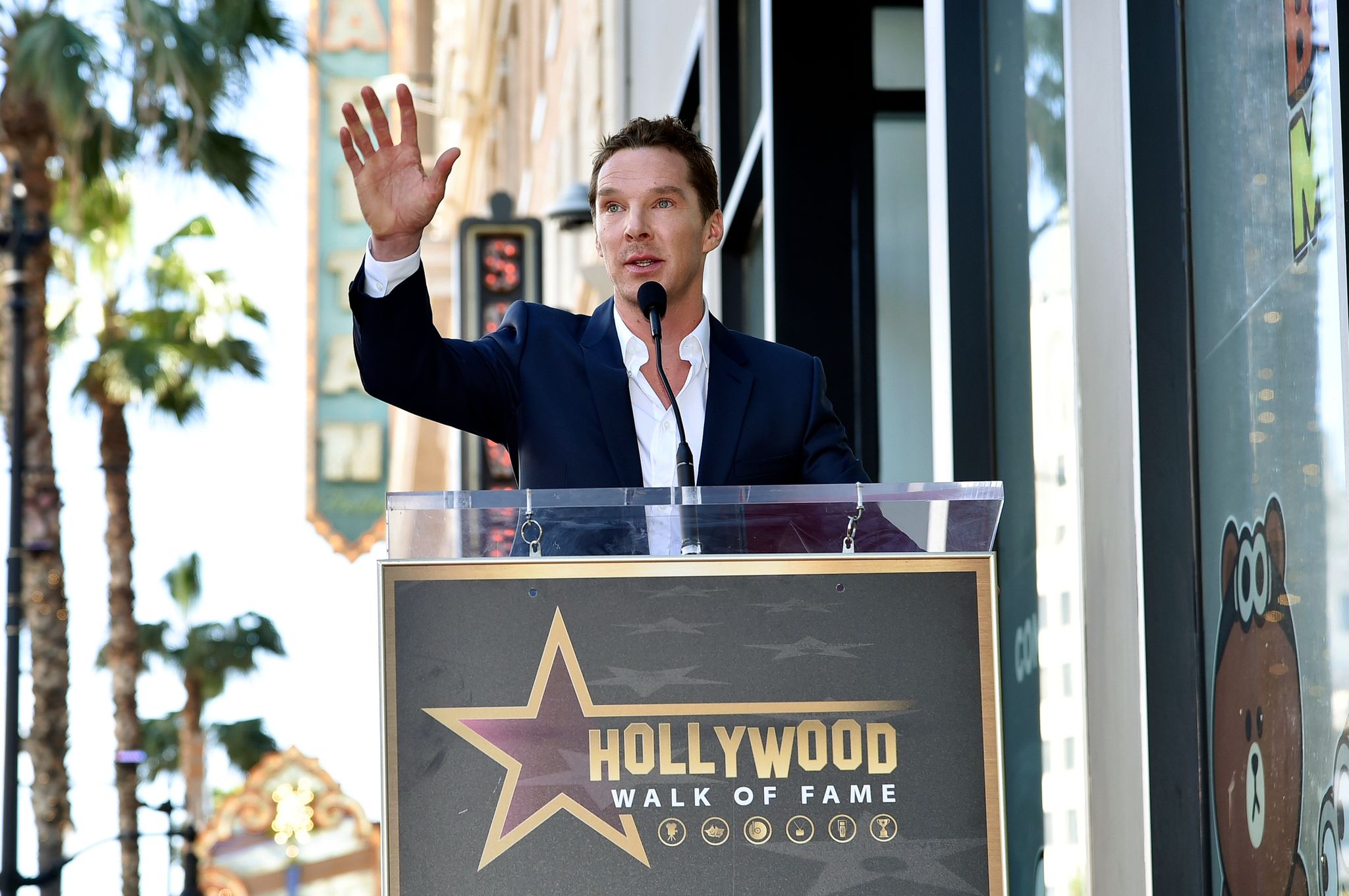 Benedict Cumberbatch mit Stern auf dem «Walk of Fame»